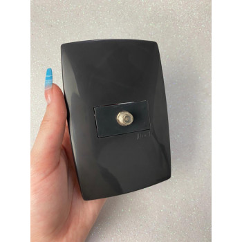 Conjunto Coaxial Antena 4x2 - (HOME PRETO GRAFITE)